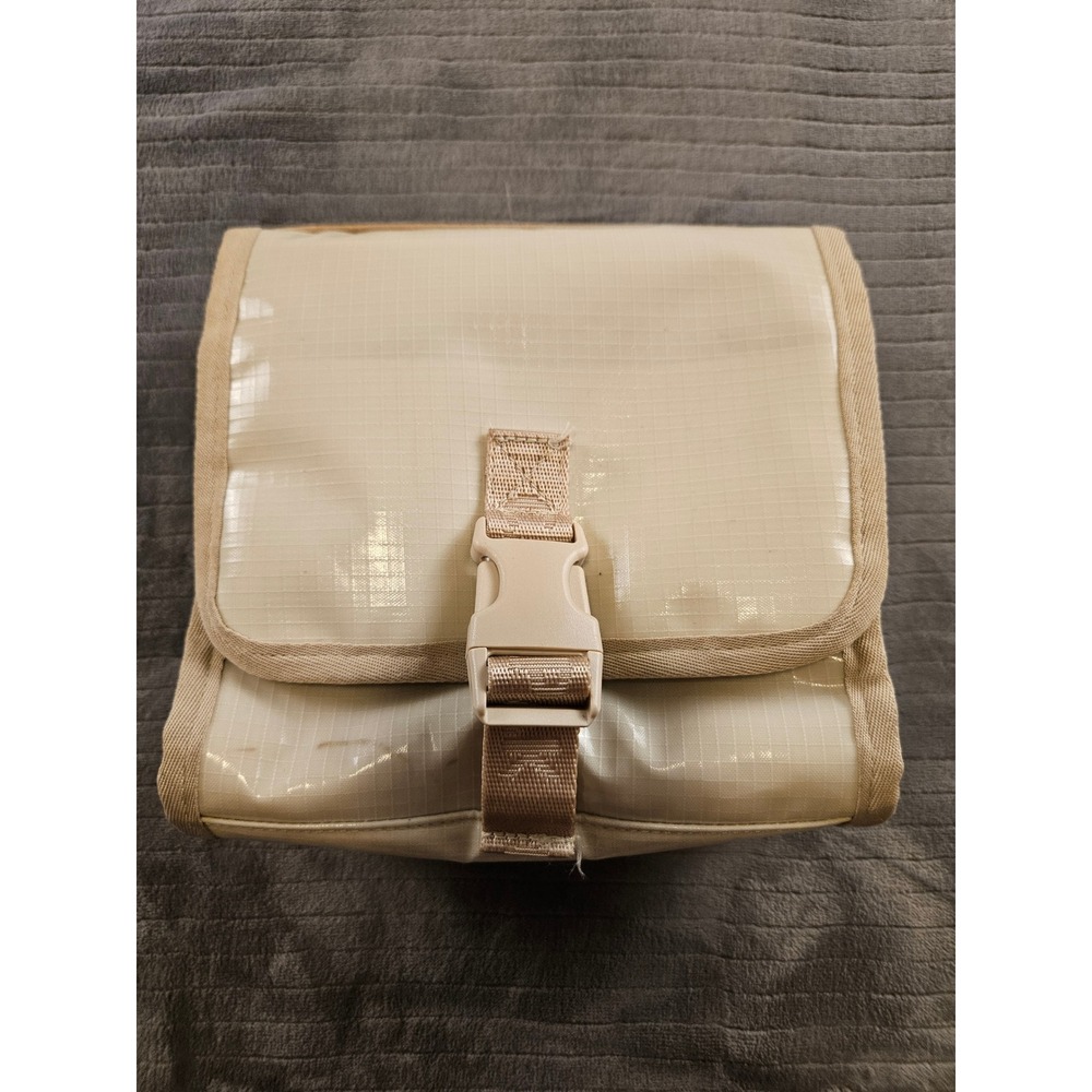 Calpak Hanging Toiletry Bag Beige Tan Ripstop Travel Cosmetic Organizer Case